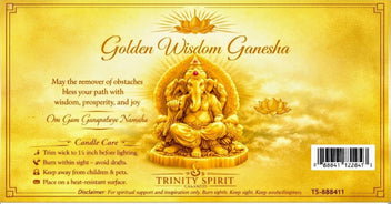 Golden Wisdom Ganesha Candle