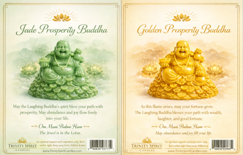 Jade Prosperity Buddha & Golden Prosperity Buddha
