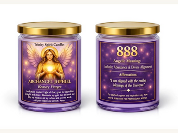 The Archangel Candles Collection with Angel Numbers