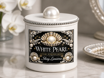White Pearl – Luxury Scented Candle (10 oz)